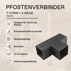 Paalconnector 70x70 mm