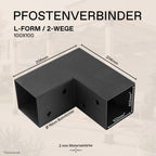 Paalconnector 100x100 mm