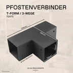 Paalconnector 70x70 mm