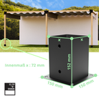 Paalconnector 70x70 mm